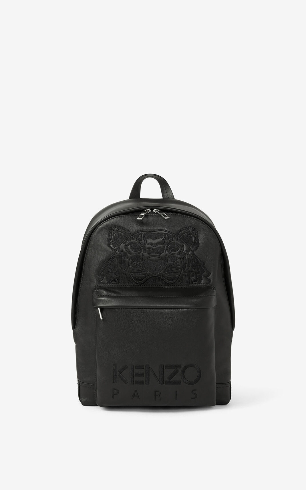 Kenzo 虎 レザー リュック メンズ 黒 - VYNPRG602